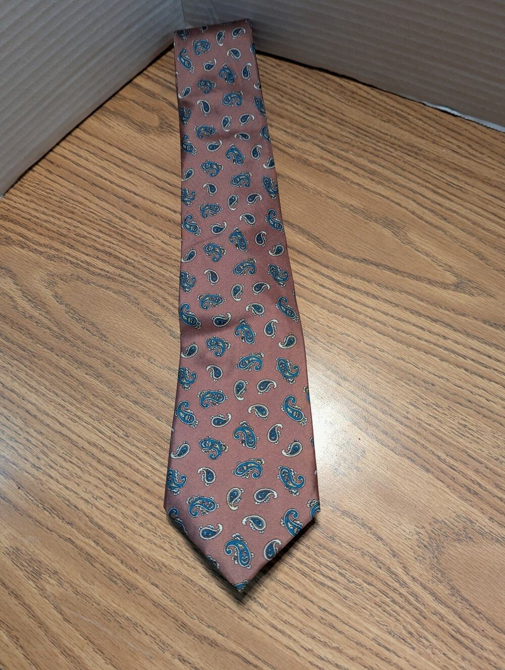 Vintage Oscar de la Renta Men's Necktie Tie Necktie Pailsley